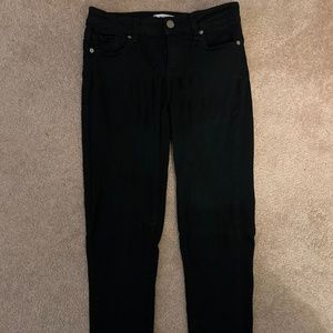 Paige Verdugo Ultra Skinny Black Overdye Jeans size 25
